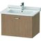 Duravit Waschtischunterbau XBASE 1 Auszug 448x650x468mm europäische eiche