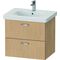 Duravit Waschtischunterbau XBASE 2 Schubkästen 560x600x458mm eiche natur