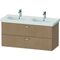 Duravit Waschtischunterbau XBASE 2 Schubk 560x1150x458mm europ. eiche