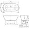V&B Freistehwanne SOLO THEANO 1550x750mm stone white