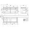 V&B Waschtischunterschrank LEGATO 1400x550x500mm Glossy White
