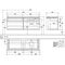 V&B Waschtischunterschrank LEGATO 1400x550x500mm m Be Glossy White