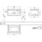 V&B Waschtischunterschrank LEGATO 800x380x500mm m Beleuchtung Glossy White