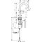 Waschtischmischer Select 140 AXOR ONE m PO AG 1 1/4Zoll polished gold optic