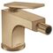 Einhebel-Bidetmischer AXOR CITTERIO m ZAG HGri Rautenschliff brushed bronze
