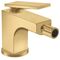 Einhebel-Bidetmischer AXOR CITTERIO m ZAG Hebelgriff brushed gold optic