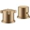 2-Loch Wannenrandarmatur AXOR CITTERIO E DN 15, mit Thermostat brushed bronze