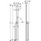 HG Brausestange Unica/Pulsify 90cm easy Sli u Brauseschl. 1600mm mweiß