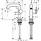 HG Einhebel-Waschtischmischer Tecturis S Fine CooStart Ausl 13cm o AG mattschwar