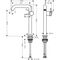 HG Einhebel-Waschtischmischer Tecturis S Fine CooStart Ausl 167mm o AG mattweiß