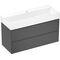 HG Waschtischunterschrank Xevolos E 1180x555x475mm Ko sch-gr ma Fr sch-gr me