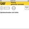 Zylinderschraube ISO 1207 Schlitz M3x10 Messing galv. vernickelt 200St. - VPE: 200