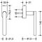 Fenstergriff 270XAFGA.1 VA ma geschl.40mm abschl.HEWI