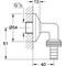 Grohe WAS Schlauchanschlussbogen 1/2" chr