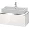 Duravit Waschtischunterbau L-CUBE 920x477mm 1 Ausz. we hgl ES Ahorn mitte