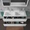Duravit Waschtischunterbau L-CUBE 1290x481mm 4 Schubk we ma ES Ahorn links
