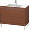 Duravit Waschtischset L-CUBE 1000x480mm 2 Au 1 HL we ma ES NB mitte