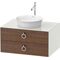 Duravit Waschtischunterbau WHITE TULIP 800x550mm 2 Schubk we hgl ES NB mitte