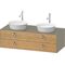 Duravit Waschtischunterbau WHITE TULIP 1300x550mm 2 Schubk we sdm ES NB mitte