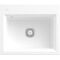 V&B Einbauspüle SUBWAY STYLE 60 S FLAT 580x490mm Abtr. anthr. Handbet. St white