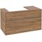 V&B Waschtischunterschrank COLLARO 100x54,8x50cm WT li m LED-B. Kansas Oak