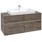 V&B Waschtischunterschrank COLLARO 120x54,8x50cm WT mttg m LED-B. Stone Oak