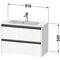 Duravit Waschtischunterbau Ketho.2 810x440x390mm weiß supermatt