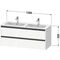 Duravit Waschtischunterbau Ketho.2 1280x550x480mm weiß hochglanz