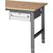 Unterbauschrank H175xB440xT600mm anthrazitgrau/lichtgrau 1 Schubl.Einfachauszug