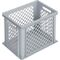 Transportbehälter L400xB300xH320mm grau PP Durchfassgr.Seitenwände durchbrochen