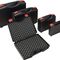 Ku.-Koffer L235xB185xH48mm PP 1 Griff m.Schaumstoffeinlage schwarz