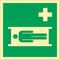 Rettungszeichen ASR A1.3/DIN EN ISO 7010/DIN67510 L148xB148mm Krankentrage Folie