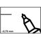 Permanentmarker 404 rot Strich-B.0,75mm Rundspitze EDDING - VPE: 10