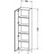 Duravit Hochschrank L-CUBE 500x363x1760mm Ans links weiß supermatt