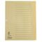 Esselte Register 621006 blanko DIN A4 20Bl. Papier chamois