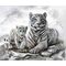 Diamond Painting Tigermama 40x30cm