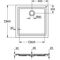 Grohe Quadrat-Duschwanne UNI Acryl Tiefe 30mm 800x800mm awe - VPE: 20