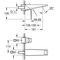 Grohe 2-Loch-WT-Wandbatterie ALLURE BRIL FMS Ausl 161mm hard graphite gebürstet