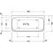 Duravit Whirlwanne QATEGO 180x80 m 2 RS Air-System weiß matt