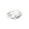 TCM FX Metallic Konfetti rechteckig 55x18mm, weiß, 1kg