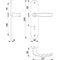 Langschildgarnitur NY 1810/273P Alu.F1 OB 72mm DIN L/R HOPPE