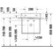 Duravit Metallkonsole DURASQUARE wandhängend, für Waschtisch 235350 chrom