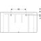Geberit Lichtspiegelelement it 1200x650x35mm, LED 24 V DC 24 W