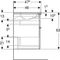 Geberit Waschtischunterschrank iCon 1200x630x480mm m Möbel-WT we hochglanz/G