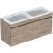 Geberit WT-Unterschrank RENOVA PLAN m D-WT 1300x622x480mm NB hickory/weiß
