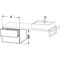 Duravit Konsolenunterschrank L-CUBE 400x320x547mm taupe supermatt