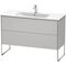 Duravit Waschtischunterbau XSQUARE 832x1010x478mm taupe supermatt