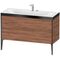 Duravit Waschtischunterbauset XVIU 1200x480mm 2 HL sw ma / ta s-matt Ra 83