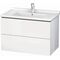 Duravit Waschtischunterbau L-CUBE 820x469mm 2 Schubk ta s-matt ES Ah mitte