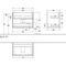 V&B Waschtischunterschrank FINION 796x591x498mm White Matt Lacquer